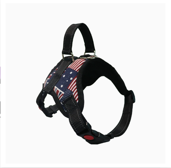 Oxford Padded Dog Harness with Leash — No-Pull Adjustable Vest for Small to Large Dogs
