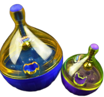 "Interactive feeder ball for cats, promotes mental stimulation"