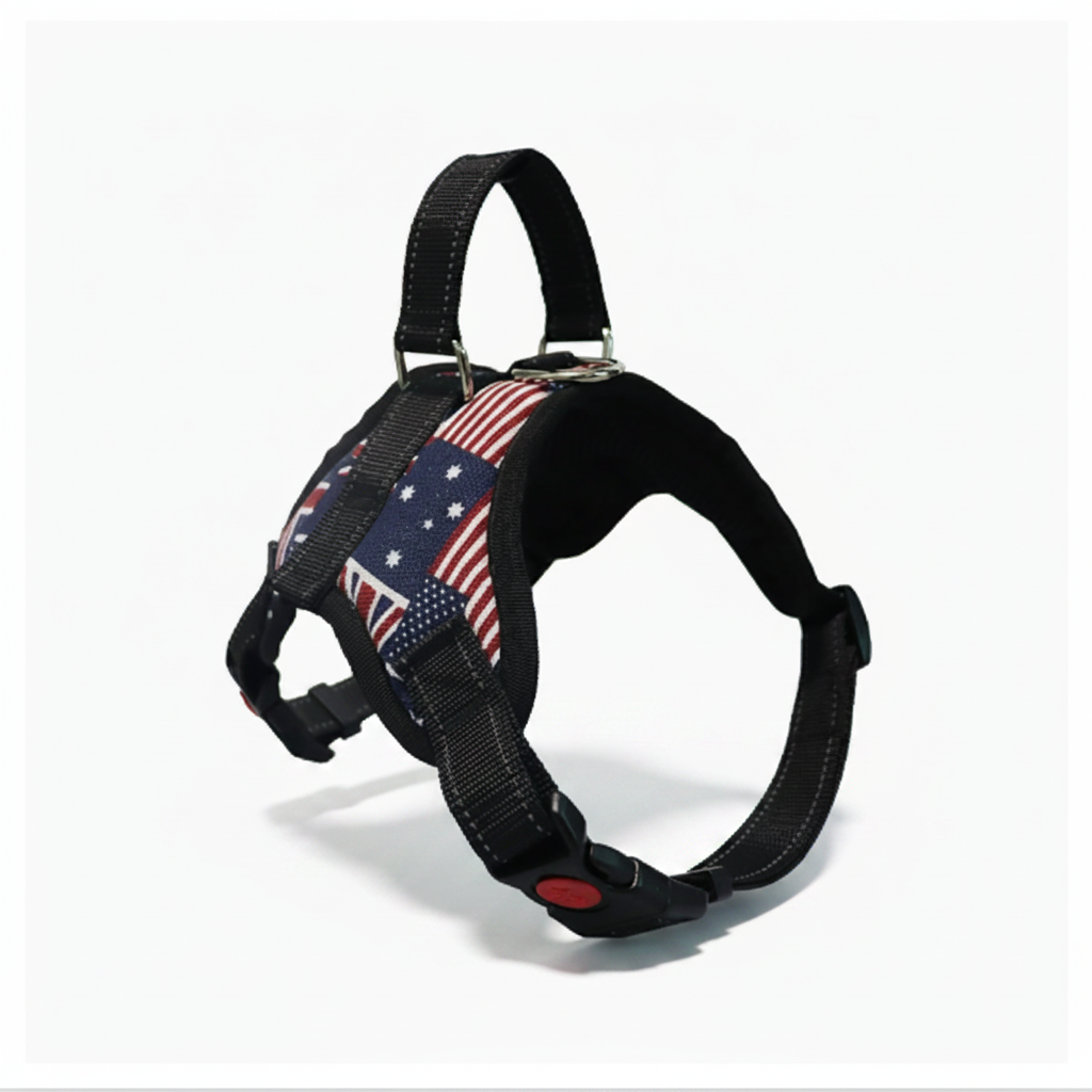 Oxford Padded Dog Harness with Leash — No-Pull Adjustable Vest for Small to Large Dogs