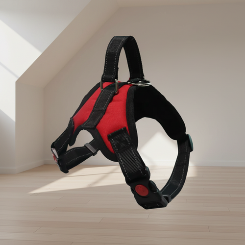 Oxford Padded Dog Harness with Leash — No-Pull Adjustable Vest for Small to Large Dogs