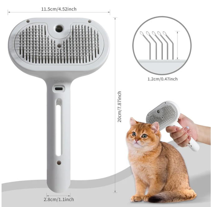 Pet hair spray brush product details
