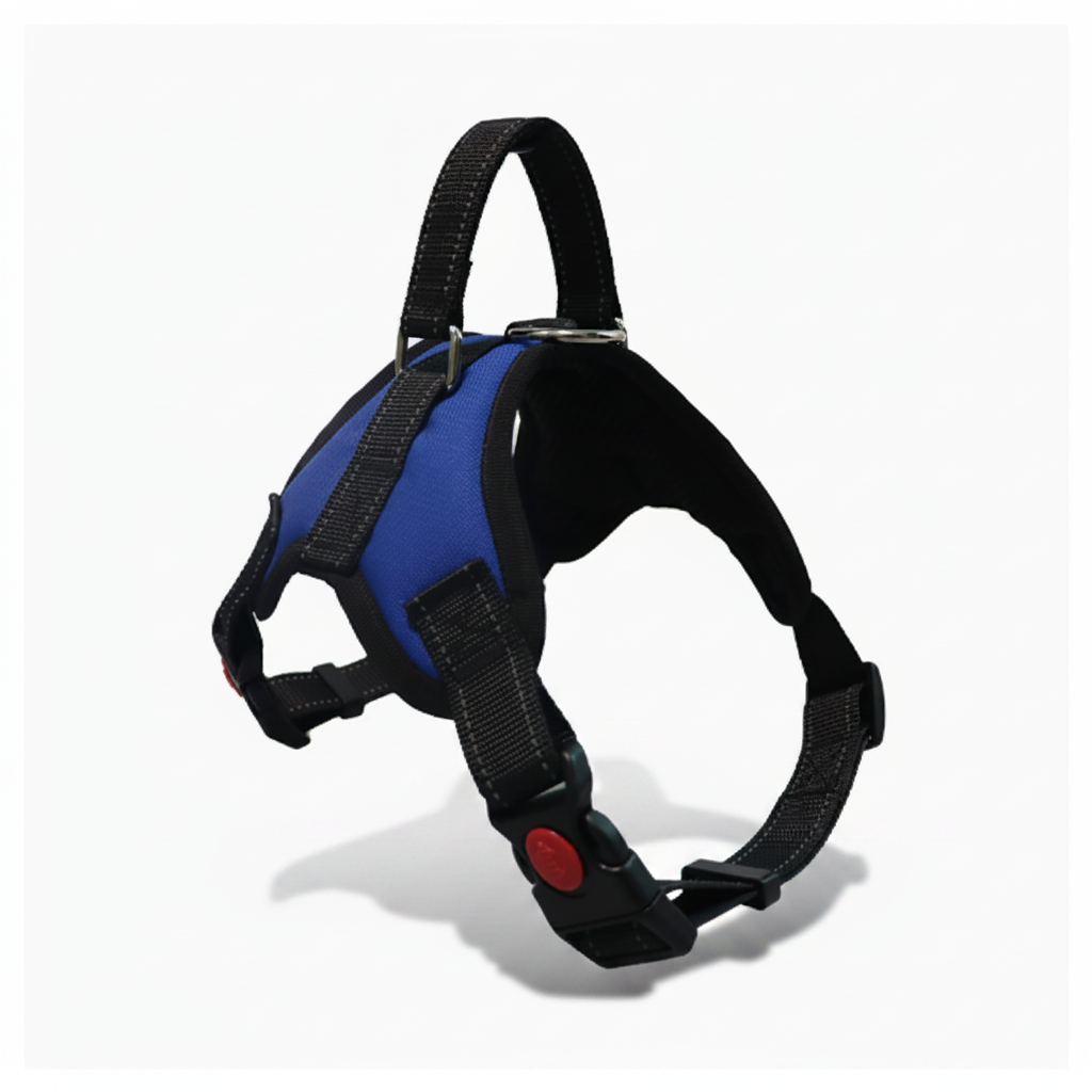 Oxford Padded Dog Harness with Leash — No-Pull Adjustable Vest for Small to Large Dogs