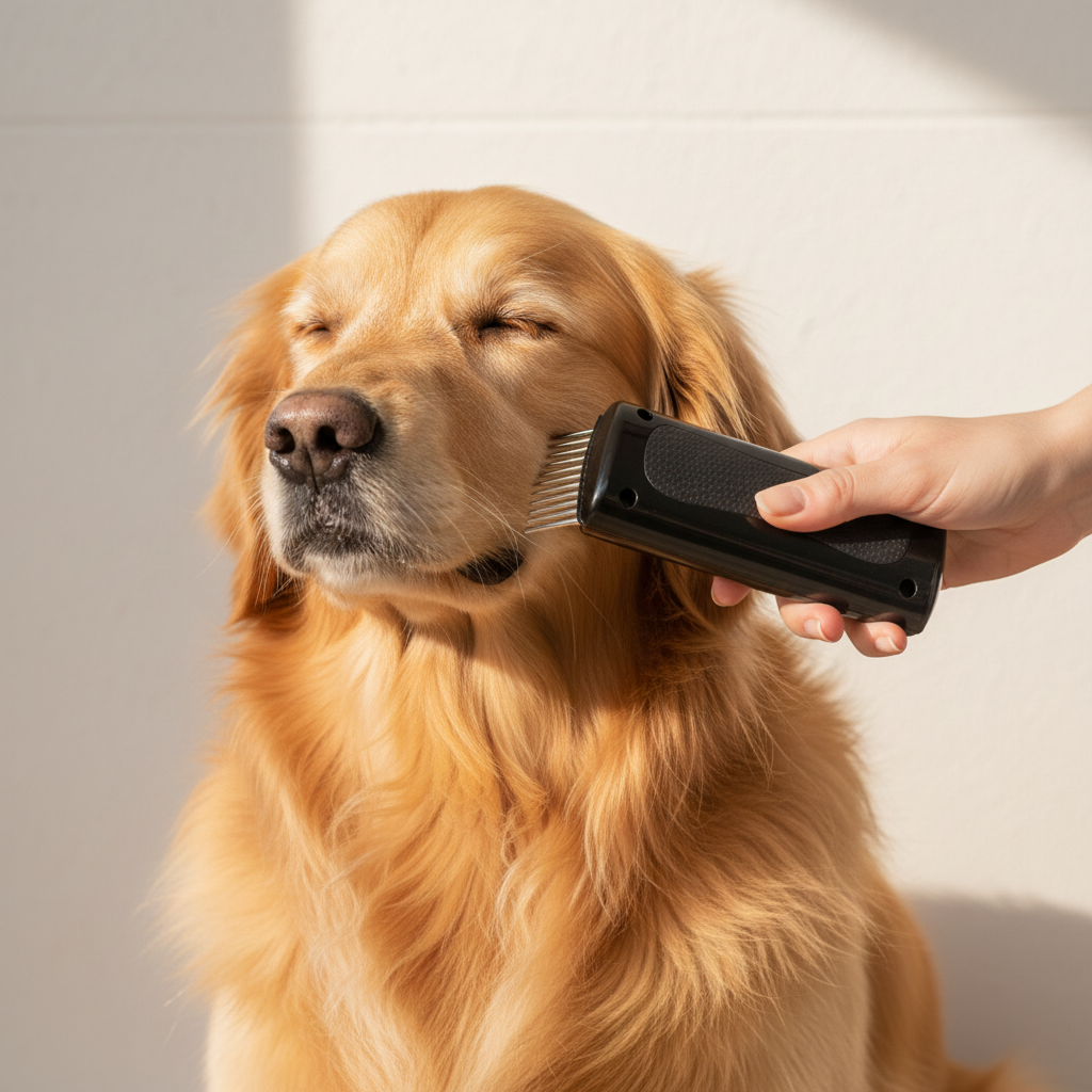 Pet Grooming Comb - Lifestyle
